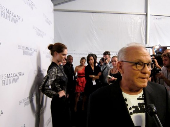 Max Azria & model Coca Rocha Max Azria & model Coca Rocha