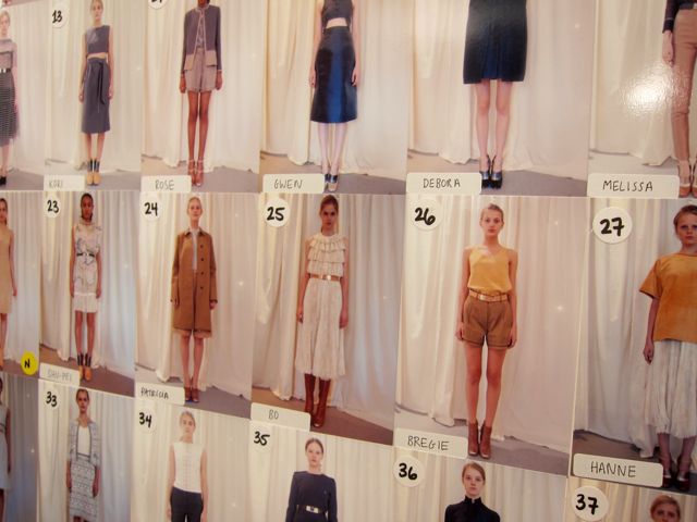 "The Looks," backstage at Jill Stuart "The Looks," backstage at Jill Stuart