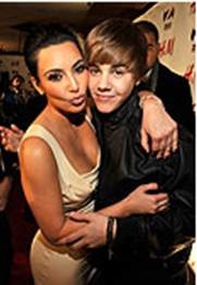 kardashian_bieber_jingleball Kim Kardashian & Justin Bieber at Z100's Jingle Ball concert in NYC