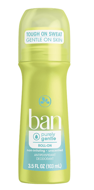 Ban Purely Gentle Roll On Deodorant