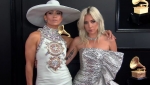 Jennifer Lopez and Lady Gaga at the 2019 Grammy Awards 