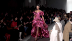 Pamella Roland, NYFW, New York Fashion Week, fashion, Palace of Versailles, Fall 2020, NYFW Fall 2020, gowns, evening wear, Haley Kalil, Jamie Chung, Victoria Justice, lifeminute, lifeminute.tv