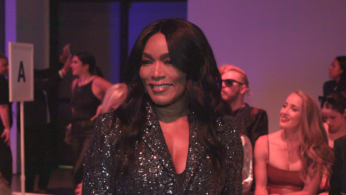 Angela Bassett Sparkles Front Row at Pamella Roland's Moroccan-Inspired Collection
