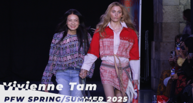 Paris Jackson Walks the Runway at Vivienne Tam's Spring/Summer 2025 PFW Show