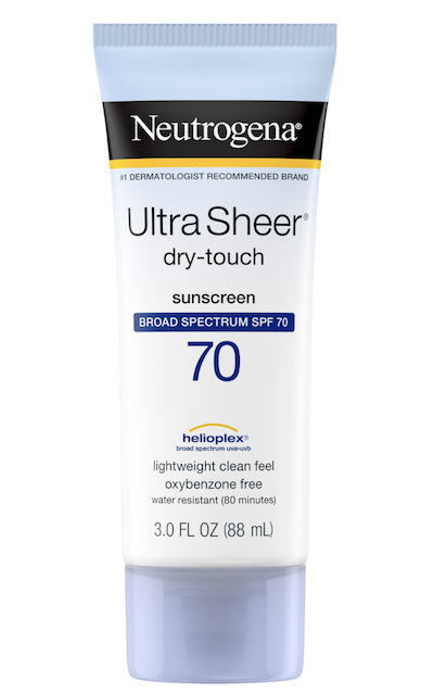 Neutrogena Ultra Sheer Dry-Touch Sunscreen Lotion with Broad Spectrum SPF 70