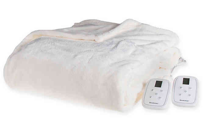 Brookstone n-a-p Heated Plush Blanket