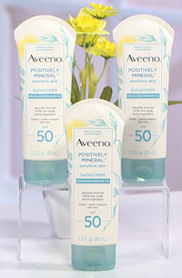 Aveeno Positively Mineral Sensitive Skin Sunscreen SPF 50