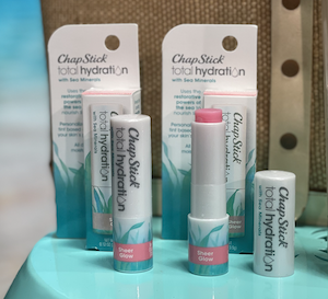 Chapstick’s new Total Hydration with Sea Minerals collection