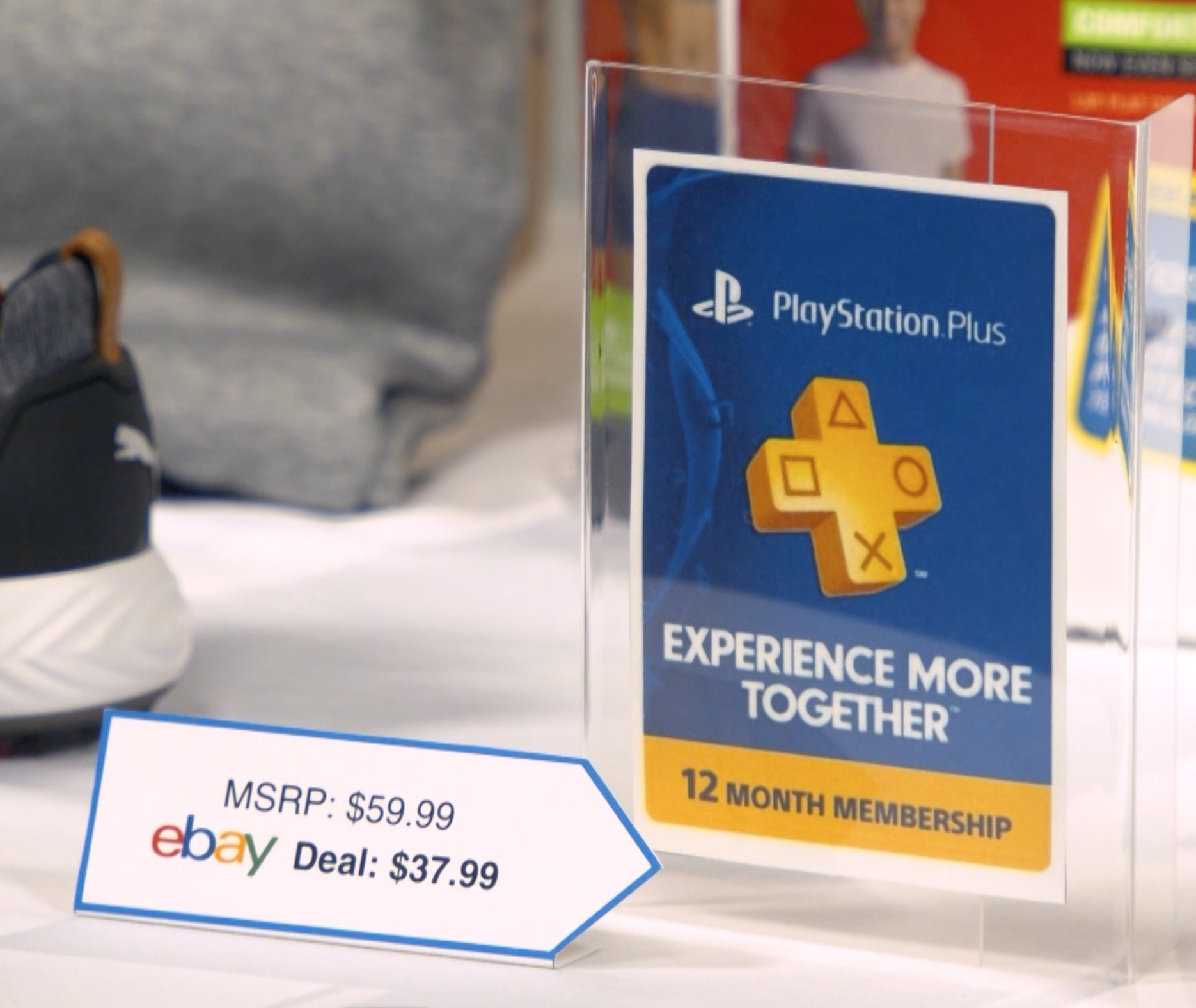 Sony PlayStation plus 1-year membership subscription card