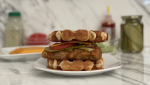 Simple and Delish Chicken and Waffles Sandwich