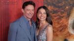 Hugh Jackman and Sutton Foster at The Sheep Detectives premiere last night at Jazz at Lincoln Center in New York City