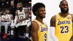 LeBron James and son Bronny become first father-son duo to play side by side in NBA history