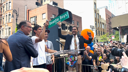Beastie Boys’ Mike D and Ad-Rock Unveil ‘Beastie Boys Square’ in New York City’s Lower East Side