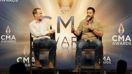 Luke Bryan and Peyton Manning on Hosting the CMAs Again, Exciting Surprise Tributes, and Their Love of Country Music