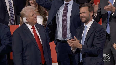 Former U.S. President Donald Trump announces Ohio senator (author of Hillbilly Elegy memoir) J.D. Vance as running mate in 2024 election
