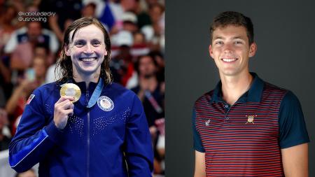Katie Ledecky and Nick Mead selected as Team USA flag bearers for Paris Olympics closing ceremony