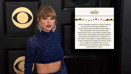 Taylor Swift donates $5 million toward hurricane relief efforts
