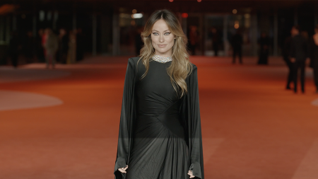 Olivia Wilde on the red carpet at the Academy Museum of Motion Pictures Gala 2023