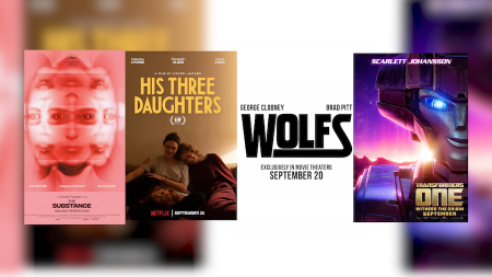 New Movies: His Three Daughters, The Substance, Transformers One, and Wolfs 