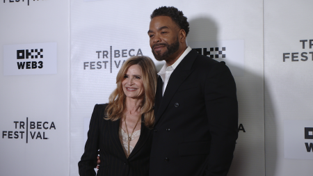 Kyra Sedgwick and Cliff “Method Man” Smith at Tribeca Festival world premiere of Bad Shabbos