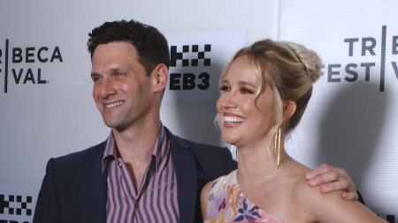 Nuked Stars Anna Camp and Justin Bartha at the Tribeca Festival Premiere