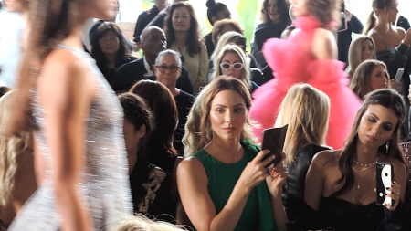 Pamella Roland, Katharine McPhee Foster, nyfw, fashion, new york city, new york fashion week, Nicky Hilton, Jasmine Sanders, Devon Windsor, Cara Santana, Victoria Justice, lifeminute, lifeminute.tv