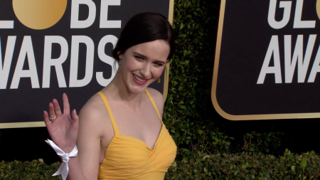 Rachel Brosnahan at the Golden Globes