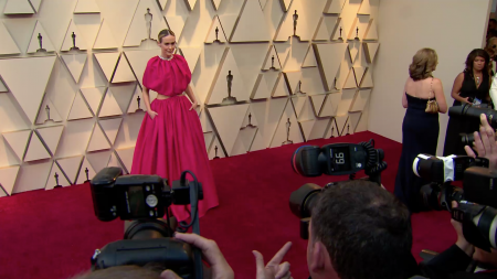 Sarah Paulson in pink at the 2019 Oscars