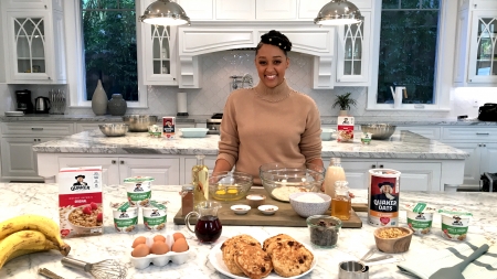 Tia Mowry-Hardrict, Tia Mowry, Quaker, Quaker oatmeal, oatmeal, breakfast, oatmeal recipes, lifeminute, lifeminute.tv