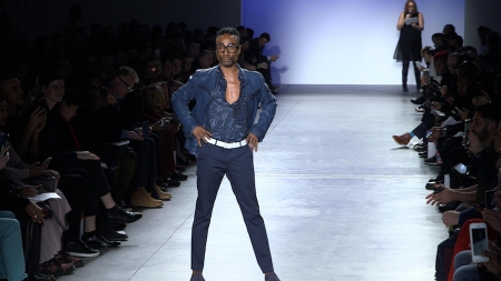 Billy Porter on Blue Jacket Runway 2019 