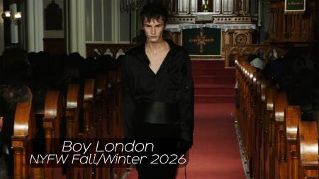 Boy London’s Gothic “Guillotine” Collection Fuses Punk Heritage with Medieval Drama at NYFW Fall/Winter 2026