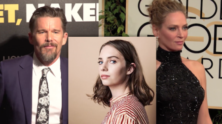Ethan Hawke, Mya Hawke, Uma Thurman, Celebrity Kids