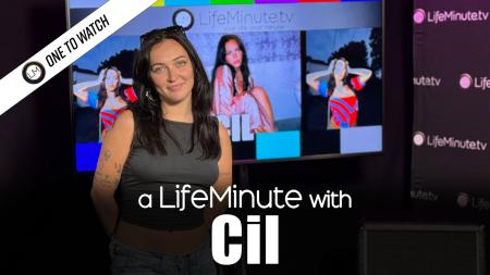 Pop Newcomer Cil in the LifeMinute Studios