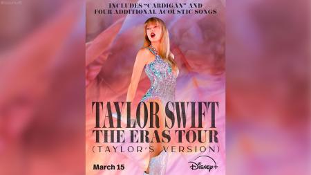 Taylor Swift: The Eras Tour movie will be available for streaming March 15 on Disney+