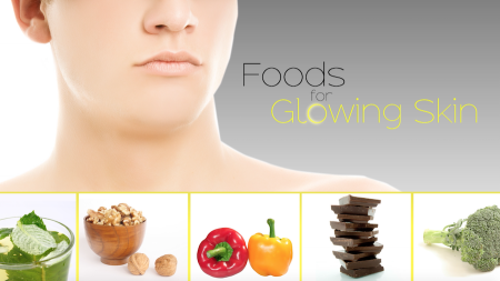 Foods to Get Glowing Skin, glowing skin, foods for skin, foods for good skin, Green tea, Walnuts, Dark chocolate, Salmon, Avocado, Bell peppers, Broccoli, Tomatoes, Sunflower seeds, lifeminute, lifeminute.tv