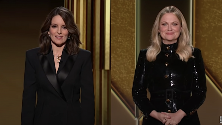 The 78th annual Golden Globe awards were held virtually Sunday night, hosted by Tiny Fey and Amy Poehler from opposite coasts—Fey in New York and Poehler in Los Angeles.