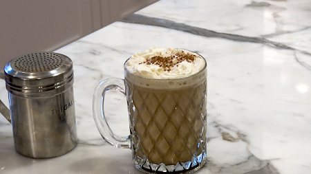 The traditional Irish coffee