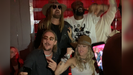 Miley Cyrus, Billy Ray Cyrus, VMAs, Tish Cyrus, Kaitlynn Carter, Lil Nas X, Diplo, afterparty, lifeminute, lifeminute.tv