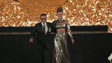 Kate Beckinsale Stuns in Surprise Walk Down Runway for Naeem Khan NYFW Spring 2023 Collection