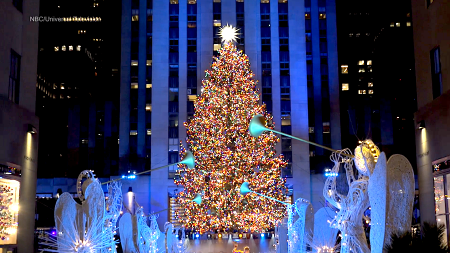 Rockefeller Center Christmas Tree Ceremony Brings Some Holiday Cheer to NYC