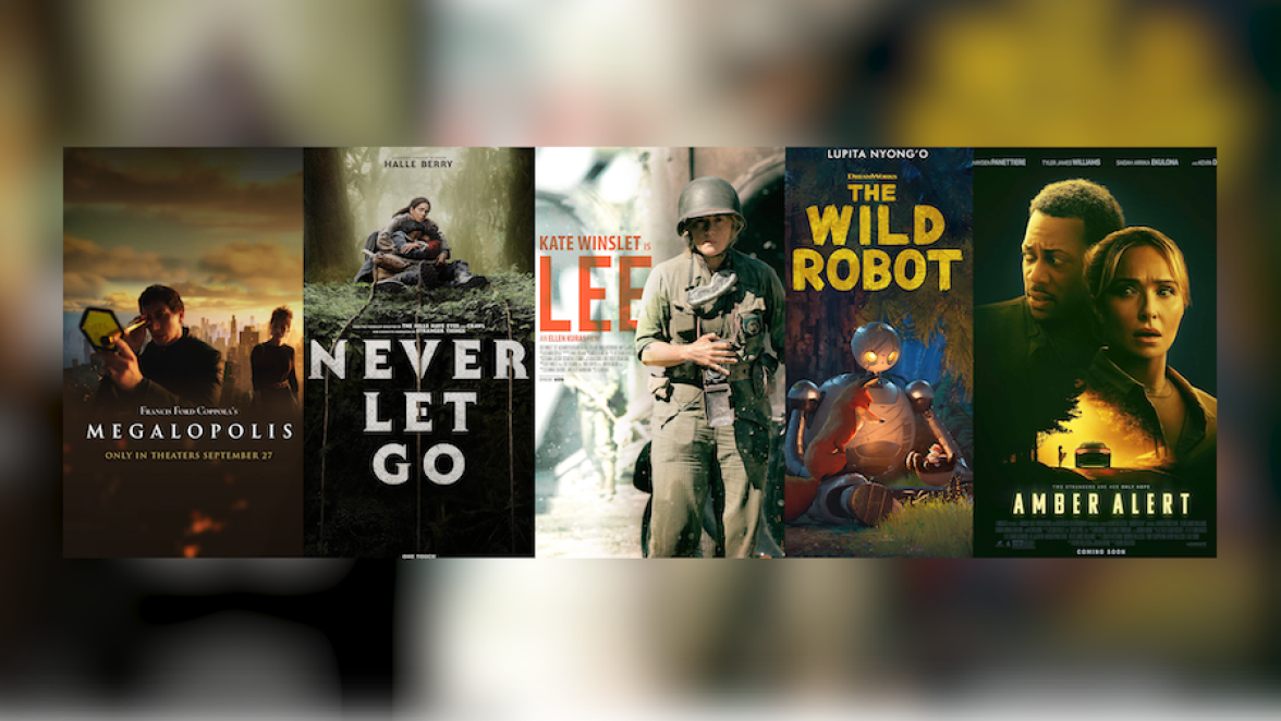 New Movies: Amber Alert, Lee, Megalopolis, Never Let Go, and The Wild Robot