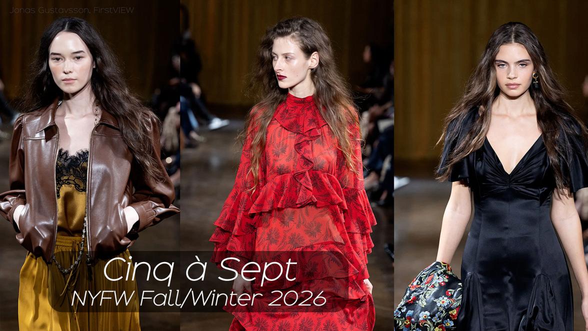 Cinq à Sept Celebrates 10 Years with a 1970s-Inspired Fall 2026 Runway Debut at NYFW