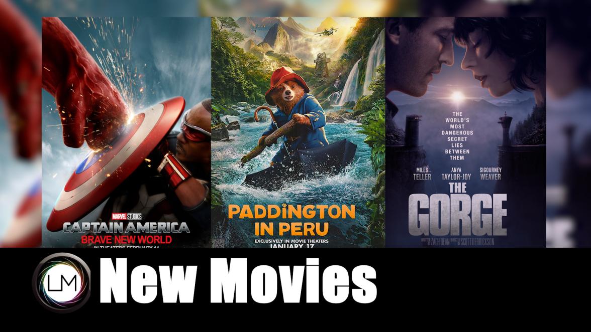 Valentine's Day Movie Releases: Captain America: Brave New World, Paddington in Peru, and The Gorge