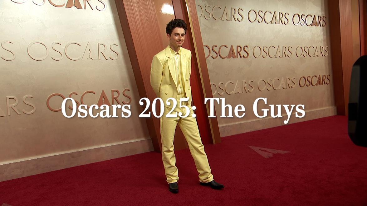 Timothée Chalamet at the 2025 Oscars