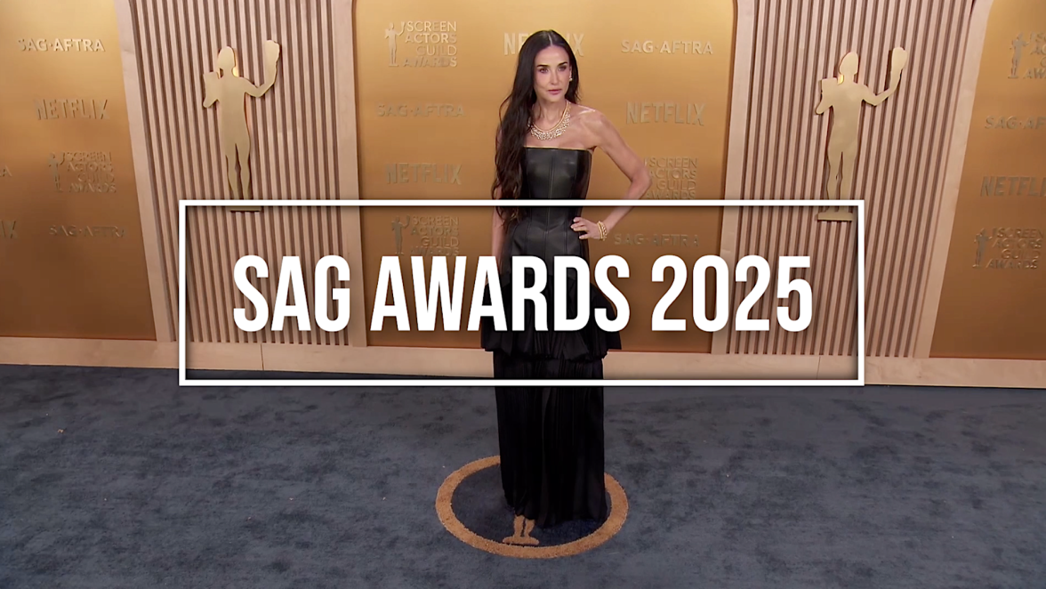 Demi Moore at the 2025 SAG Awards