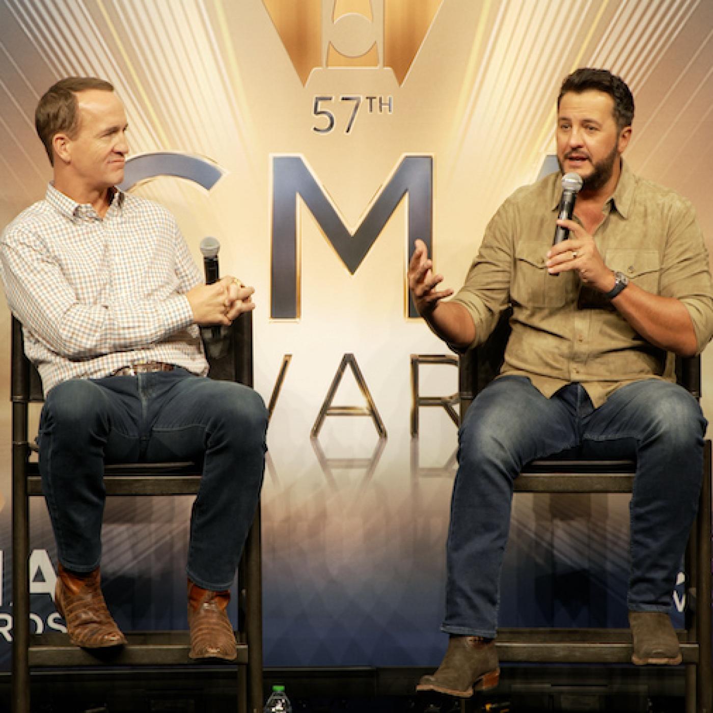 Luke Bryan and Peyton Manning on Hosting the CMAs Again, Exciting Surprise Tributes, and Their Love of Country Music episode artwork