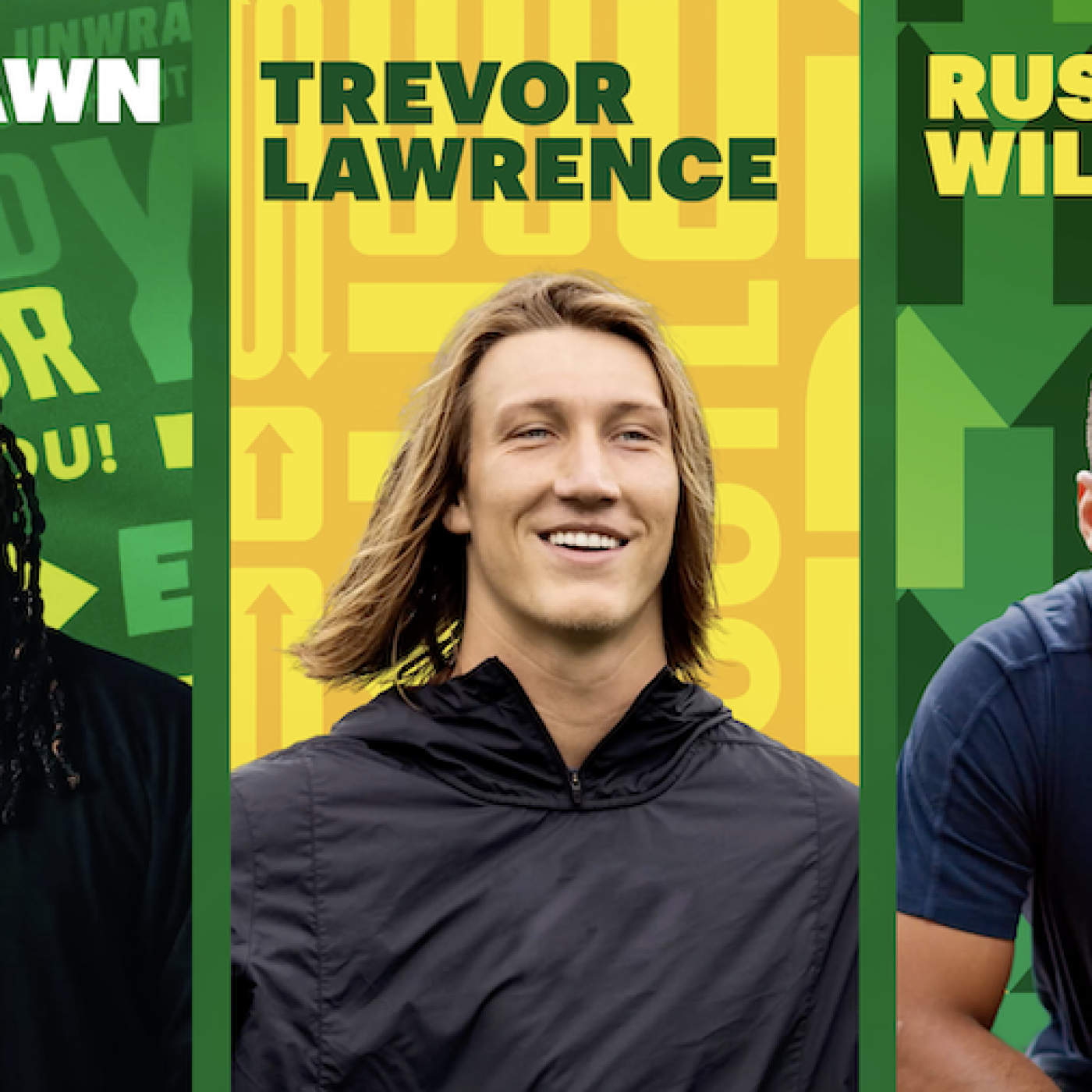 Marshawn Lynch, Russell Wilson, and Trevor Lawrence Autograph Their New Subway Sandwiches for Fans in LA episode artwork