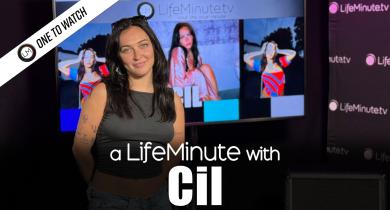 Pop Newcomer Cil in the LifeMinute Studios