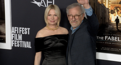 Steven Spielberg Joins The Fabelmans’ Stars Michelle Williams, Paul Dano, Gabriel LaBelle, and Seth Rogen at LA Premiere of His Semi-Autobiographical Film