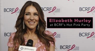 Elizabeth Hurley served as host for the Breast Cancer Research Foundation (BCRF) annual Hot Pink Party at The Glasshouse in New York City
